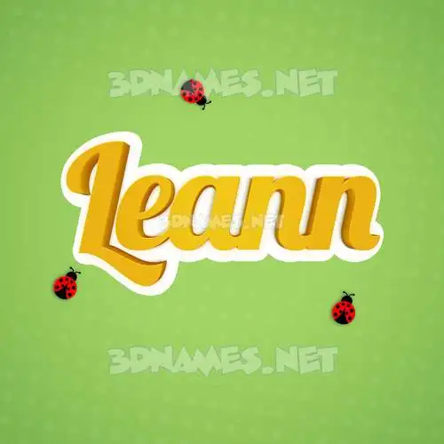 leann in Ladybugs style - 3D name wallpaper leann in Ladybugs style - 3D name wallpaper