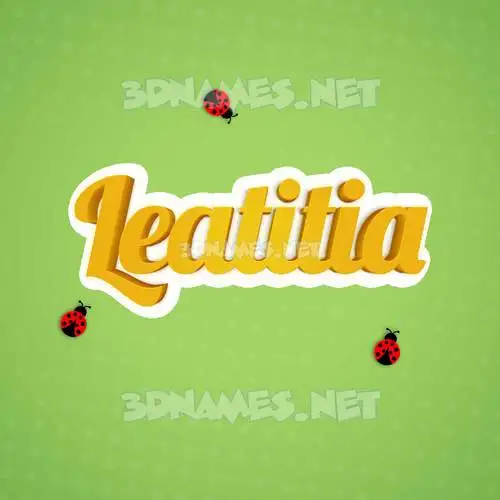 leatitia in Ladybugs style - 3D name wallpaper leatitia in Ladybugs style - 3D name wallpaper