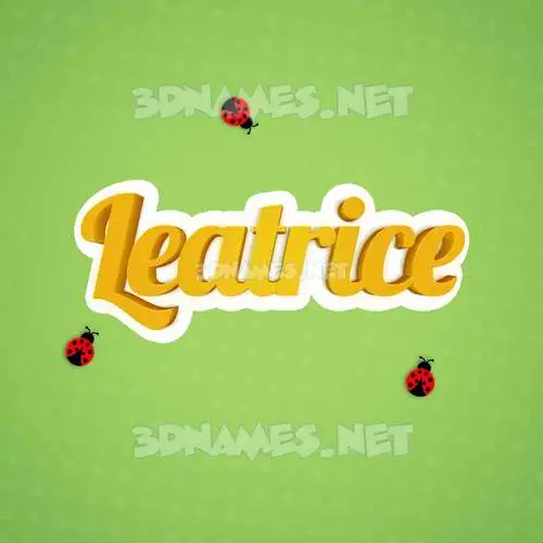 leatrice in Ladybugs style - 3D name wallpaper leatrice in Ladybugs style - 3D name wallpaper