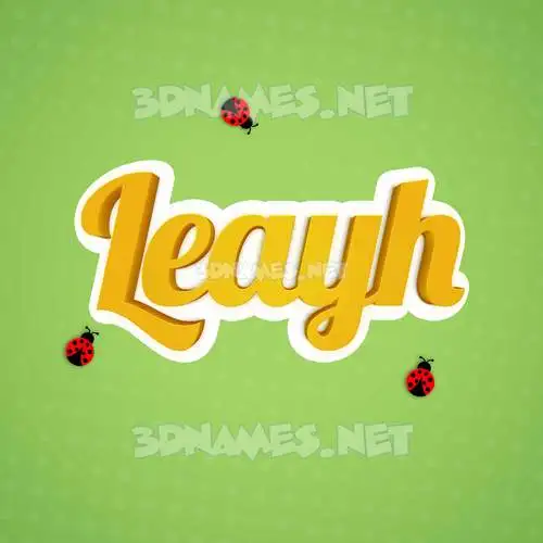 leayh in Ladybugs style - 3D name wallpaper leayh in Ladybugs style - 3D name wallpaper