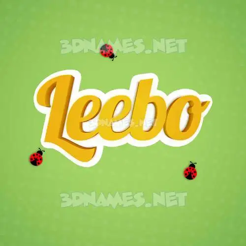 leebo in Ladybugs style - 3D name wallpaper leebo in Ladybugs style - 3D name wallpaper