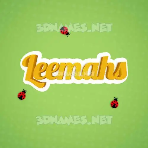 leemahs in Ladybugs style - 3D name wallpaper leemahs in Ladybugs style - 3D name wallpaper