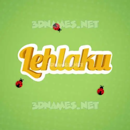 lehlaku in Ladybugs style - 3D name wallpaper lehlaku in Ladybugs style - 3D name wallpaper