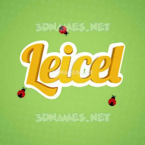 leicel in Ladybugs style - 3D name wallpaper leicel in Ladybugs style - 3D name wallpaper