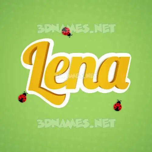 lena in Ladybugs style - 3D name wallpaper lena in Ladybugs style - 3D name wallpaper