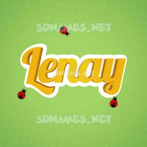 lenay in Ladybugs style - 3D name wallpaper lenay in Ladybugs style - 3D name wallpaper