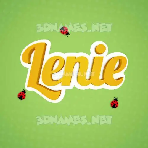 lenie in Ladybugs style - 3D name wallpaper lenie in Ladybugs style - 3D name wallpaper
