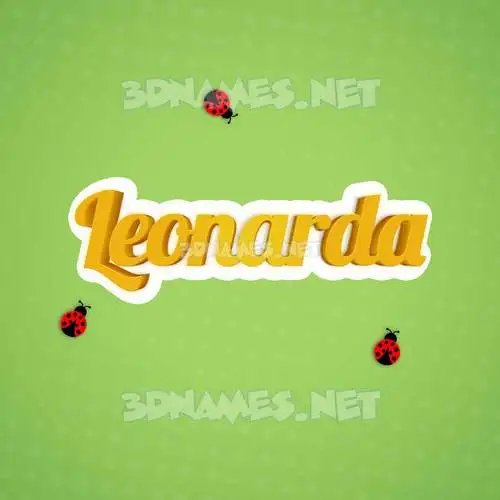 leonarda in Ladybugs style - 3D name wallpaper