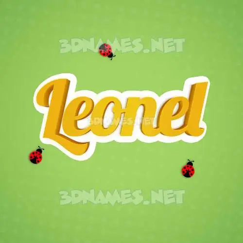 leonel in Ladybugs style - 3D name wallpaper leonel in Ladybugs style - 3D name wallpaper