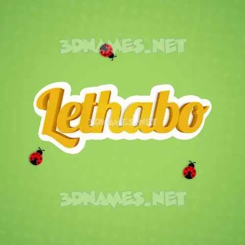 lethabo in Ladybugs style - 3D name wallpaper lethabo in Ladybugs style - 3D name wallpaper