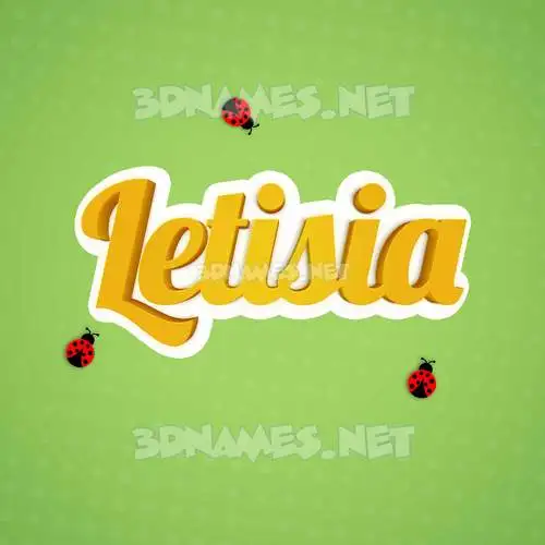 letisia in Ladybugs style - 3D name wallpaper letisia in Ladybugs style - 3D name wallpaper