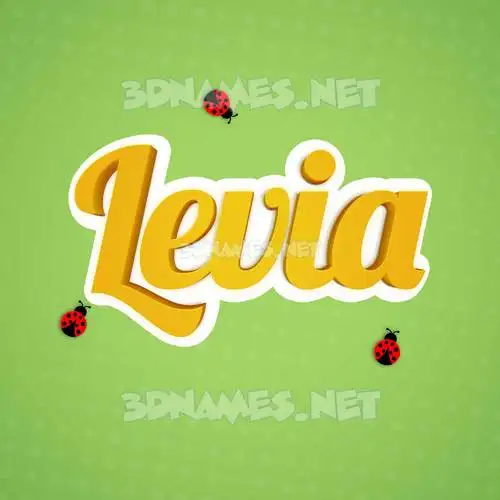 levia in Ladybugs style - 3D name wallpaper levia in Ladybugs style - 3D name wallpaper