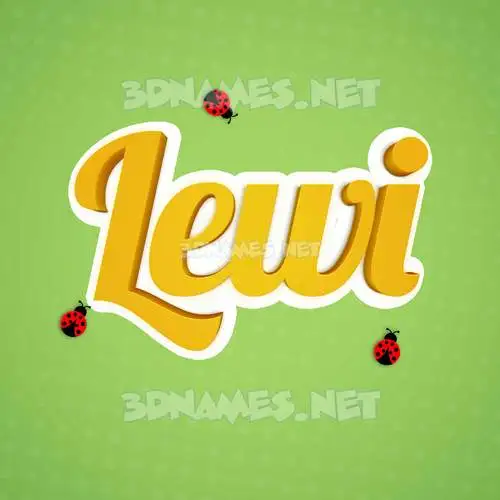 lewi in Ladybugs style - 3D name wallpaper lewi in Ladybugs style - 3D name wallpaper
