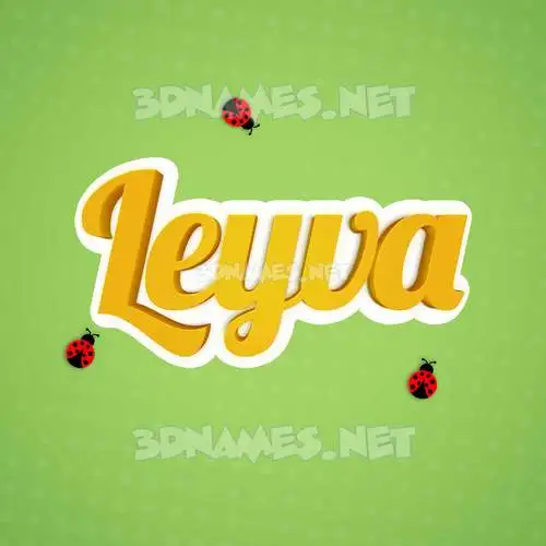 leyva in Ladybugs style - 3D name wallpaper leyva in Ladybugs style - 3D name wallpaper