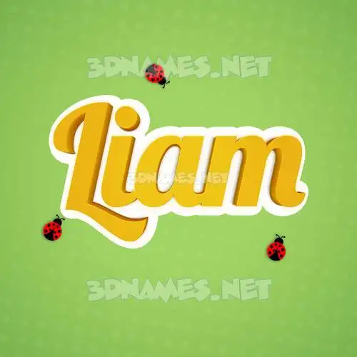 liam in Ladybugs style - 3D name wallpaper liam in Ladybugs style - 3D name wallpaper