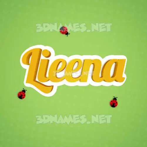 lieena in Ladybugs style - 3D name wallpaper lieena in Ladybugs style - 3D name wallpaper