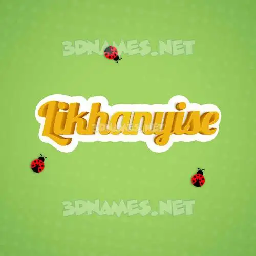 likhanyise in Ladybugs style - 3D name wallpaper likhanyise in Ladybugs style - 3D name wallpaper