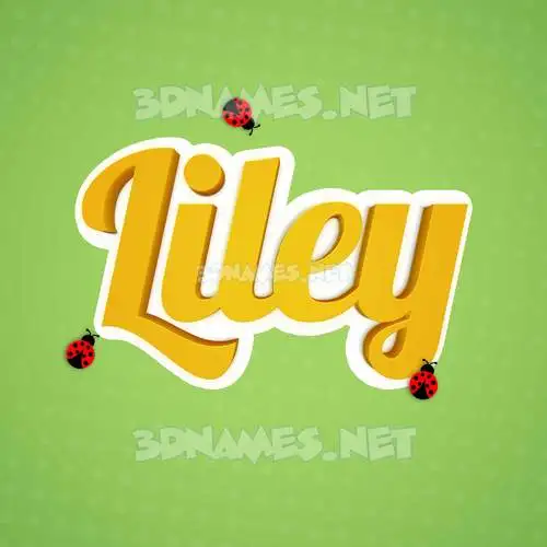 liley in Ladybugs style - 3D name wallpaper liley in Ladybugs style - 3D name wallpaper