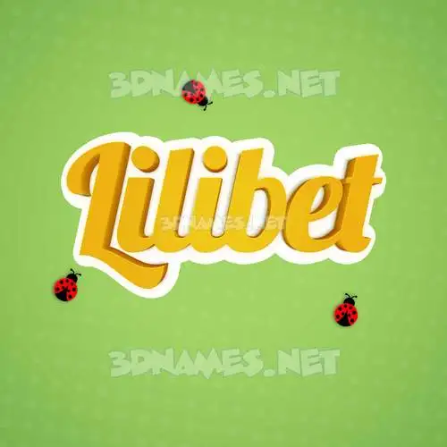 lilibet in Ladybugs style - 3D name wallpaper lilibet in Ladybugs style - 3D name wallpaper