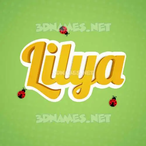 lilya in Ladybugs style - 3D name wallpaper lilya in Ladybugs style - 3D name wallpaper