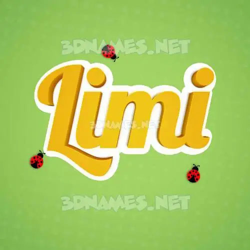 limi in Ladybugs style - 3D name wallpaper limi in Ladybugs style - 3D name wallpaper