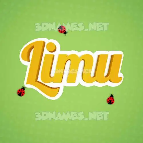 limu in Ladybugs style - 3D name wallpaper limu in Ladybugs style - 3D name wallpaper