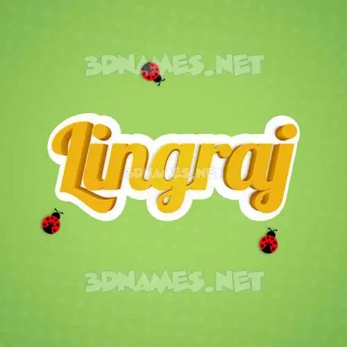 lingraj in Ladybugs style - 3D name wallpaper lingraj in Ladybugs style - 3D name wallpaper
