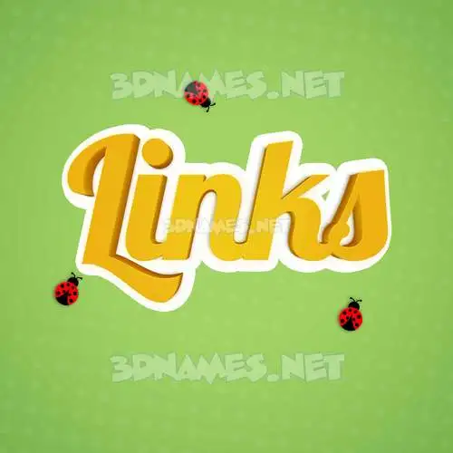 links in Ladybugs style - 3D name wallpaper links in Ladybugs style - 3D name wallpaper