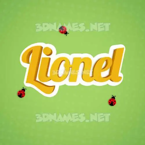 lionel in Ladybugs style - 3D name wallpaper lionel in Ladybugs style - 3D name wallpaper
