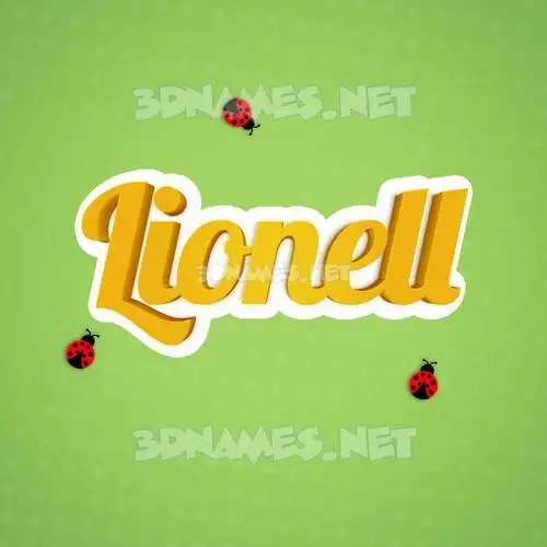 lionell in Ladybugs style - 3D name wallpaper lionell in Ladybugs style - 3D name wallpaper
