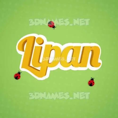 lipan in Ladybugs style - 3D name wallpaper lipan in Ladybugs style - 3D name wallpaper