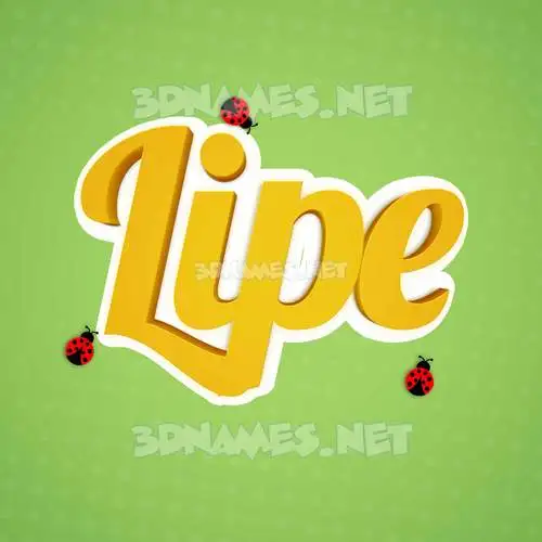 lipe in Ladybugs style - 3D name wallpaper lipe in Ladybugs style - 3D name wallpaper