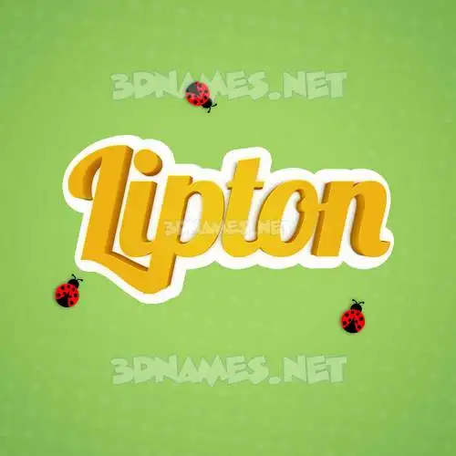 lipton in Ladybugs style - 3D name wallpaper lipton in Ladybugs style - 3D name wallpaper