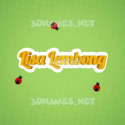 lisa lembong in Ladybugs style - 3D name wallpaper lisa lembong in Ladybugs style - 3D name wallpaper