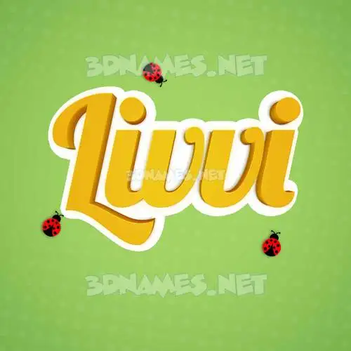 livvi in Ladybugs style - 3D name wallpaper livvi in Ladybugs style - 3D name wallpaper