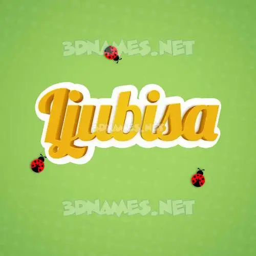 ljubisa in Ladybugs style - 3D name wallpaper ljubisa in Ladybugs style - 3D name wallpaper
