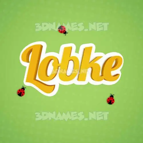 lobke in Ladybugs style - 3D name wallpaper lobke in Ladybugs style - 3D name wallpaper
