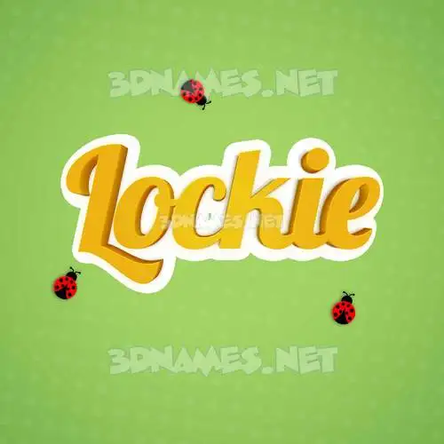 lockie in Ladybugs style - 3D name wallpaper lockie in Ladybugs style - 3D name wallpaper
