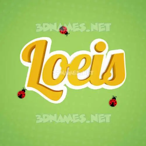 loeis in Ladybugs style - 3D name wallpaper loeis in Ladybugs style - 3D name wallpaper