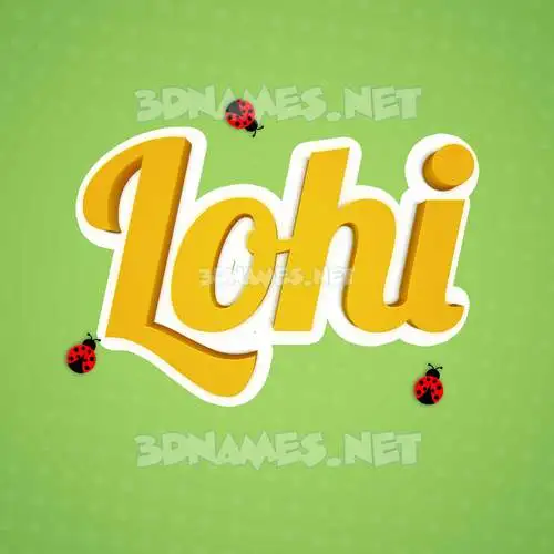 lohi in Ladybugs style - 3D name wallpaper lohi in Ladybugs style - 3D name wallpaper
