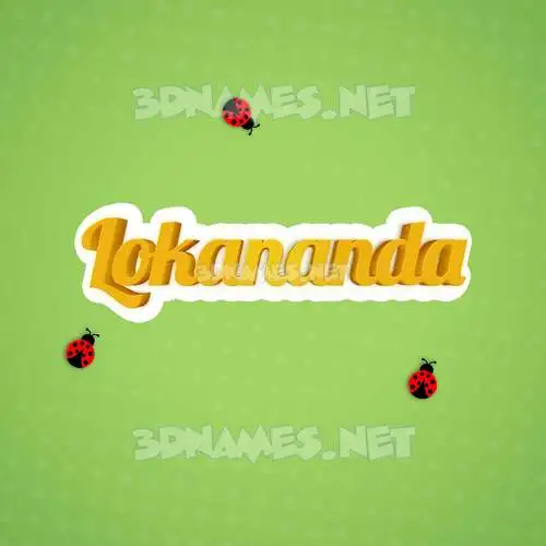 lokananda in Ladybugs style - 3D name wallpaper lokananda in Ladybugs style - 3D name wallpaper