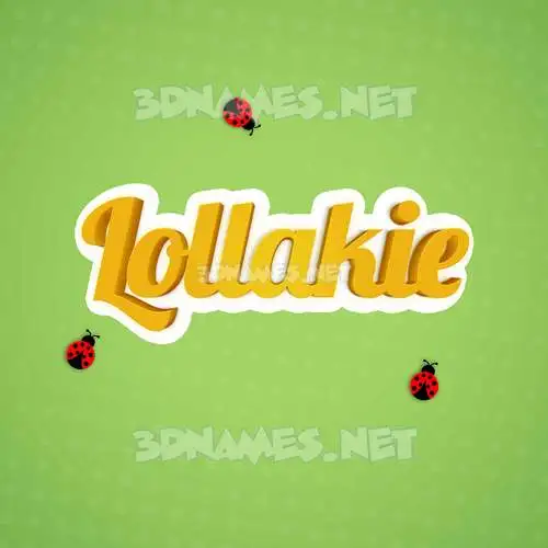 lollakie in Ladybugs style - 3D name wallpaper lollakie in Ladybugs style - 3D name wallpaper