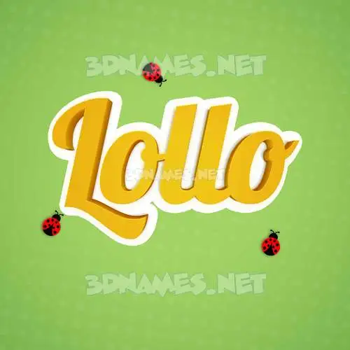 lollo in Ladybugs style - 3D name wallpaper lollo in Ladybugs style - 3D name wallpaper