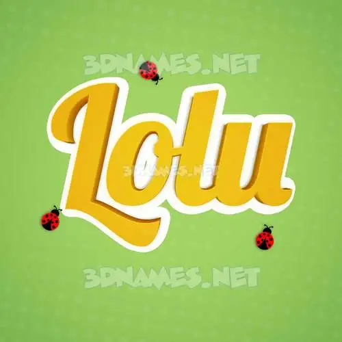 lolu in Ladybugs style - 3D name wallpaper lolu in Ladybugs style - 3D name wallpaper