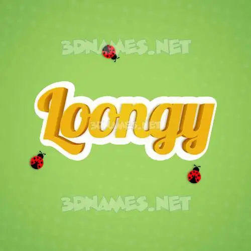 loongy in Ladybugs style - 3D name wallpaper loongy in Ladybugs style - 3D name wallpaper