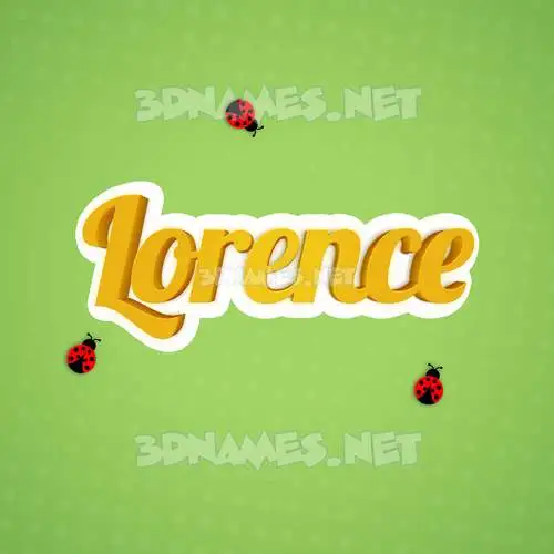 lorence in Ladybugs style - 3D name wallpaper lorence in Ladybugs style - 3D name wallpaper