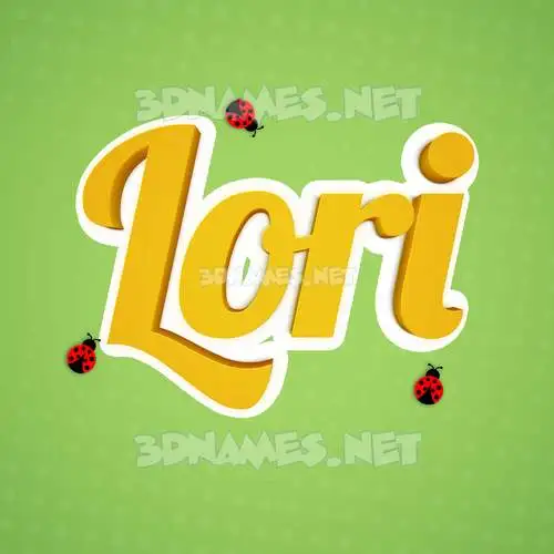 lori in Ladybugs style - 3D name wallpaper lori in Ladybugs style - 3D name wallpaper