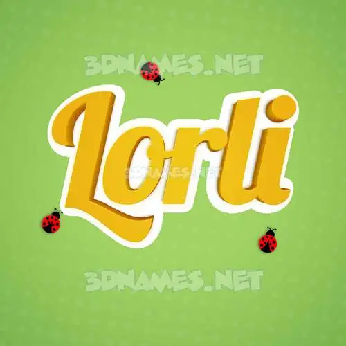 lorli in Ladybugs style - 3D name wallpaper lorli in Ladybugs style - 3D name wallpaper
