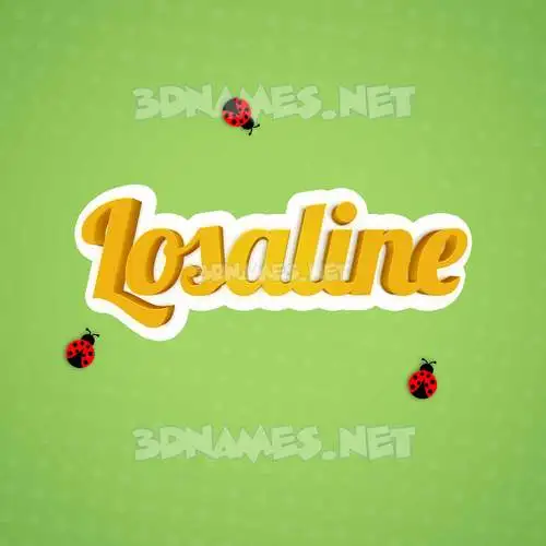 losaline in Ladybugs style - 3D name wallpaper losaline in Ladybugs style - 3D name wallpaper