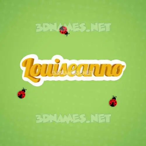 louiseanno in Ladybugs style - 3D name wallpaper